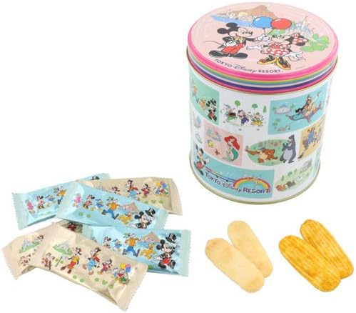 Amazon ミッキー フレンズ おせんべい 缶 レトロ お菓子 ディズニー グッズ お土産 東京ディズニーリゾート限定 Gaia80 せんべい 米菓 通販